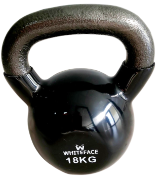 WHİTEFACE KETTLEBELL(ÇAYDANLIK TİPİ DAMBIL 18KG (SİYAH)