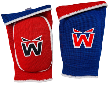 Whiteface Muay Thai Dirseklik Çift (iki taraflı kırmızı-mavi)