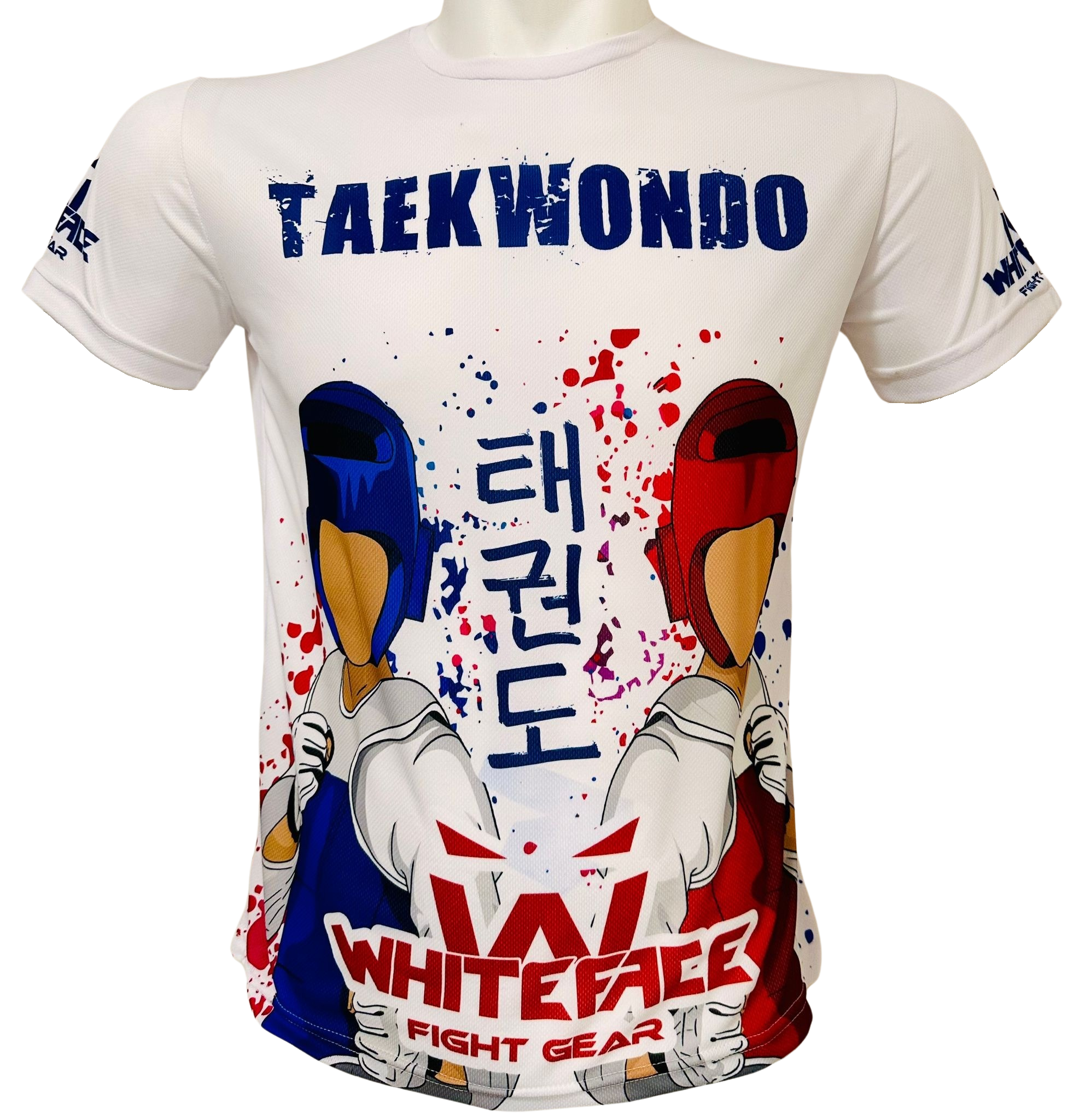 Whiteface Taekwondo Özel Tasarım Baskılı  Tişörtü (beyaz)