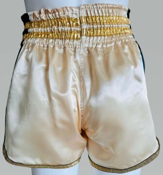 Whiteface Muay Thai Elite Şort (Bej-Siyah) S