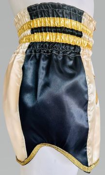 Whiteface Muay Thai Elite Şort (Bej-Siyah) S
