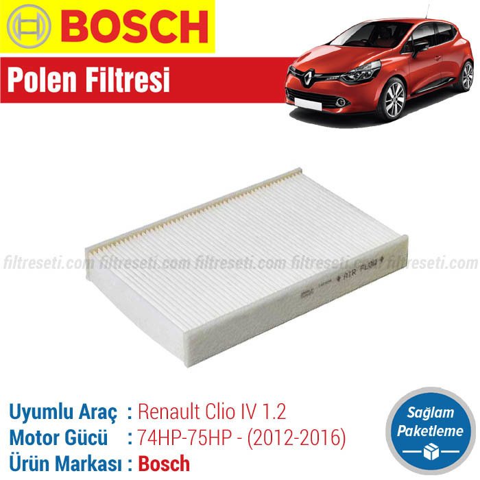 Renault Clio 4 1.2 Bosch Polen Filtresi (2012-2016)