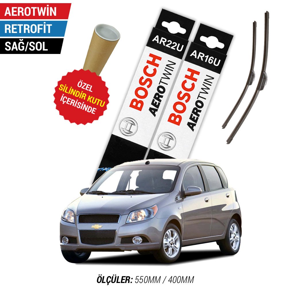 Chevrolet Aveo Silecek Takımı (2006-2011) Bosch Aerotwin