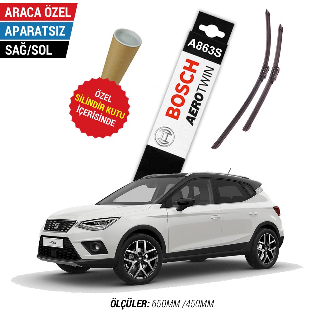 Seat Arona Silecek Takımı (2017-2021) Bosch Aerotwin A863S