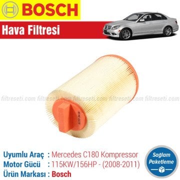 Mercedes C180 Komp. Bosch Hava Filtresi (W204 2008-2011)