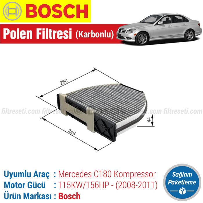 Mercedes C180 Komp. Bosch Polen Filtresi (W204 2008-2011)