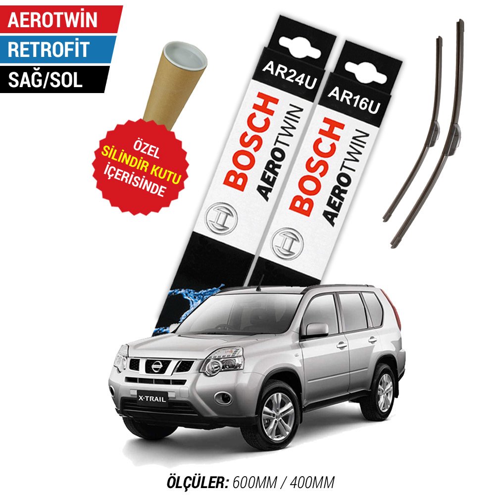 Nissan X-Trail Silecek Takımı (2007-2014) Bosch Aerotwin