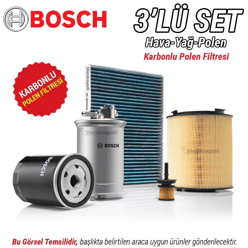VW Jetta 1.4 TSI Bosch Filtre Bakım Seti (2011-2014)