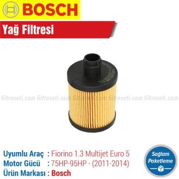 Fiat Fiorino 1.3 Multijet E5 Bosch Yağ Filtresi (2011-2014)