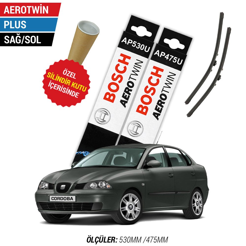 Seat Cordoba Silecek Takımı (2006-2009) Bosch Aerotwin Plus