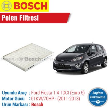 Ford Fiesta 1.4 TDCI Euro 5 Bosch Filtre Bakım Seti (2011-2013)