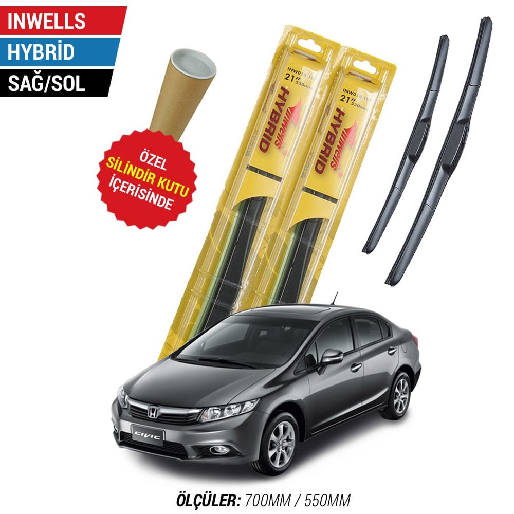 Honda Civic Silecek (2012-2015) İnwells Hybrid