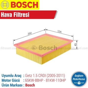 Hyundai Getz 1.5 CRDI Bosch Hava Filtresi (2005-2011)