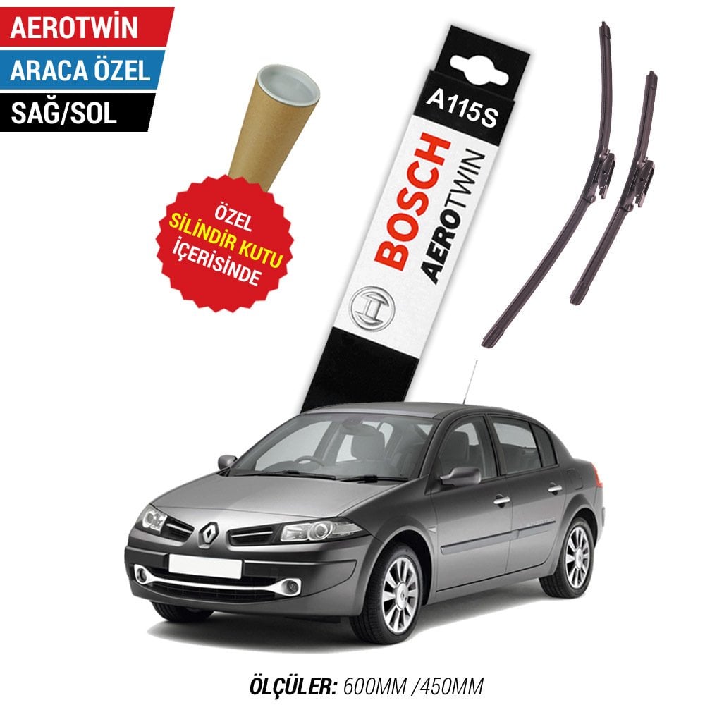 Renault Megane 2 Silecek (2006-2009) Bosch Aerotwin A115S