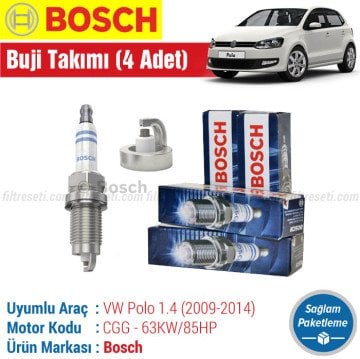 VW Polo 1.4 Bosch Buji Takımı (2009-2014) FR7HC+ (CGG)