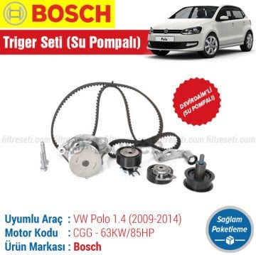 VW Polo 1.4 Bosch Devirdaimli (Su Pompalı) Triger Seti CGG