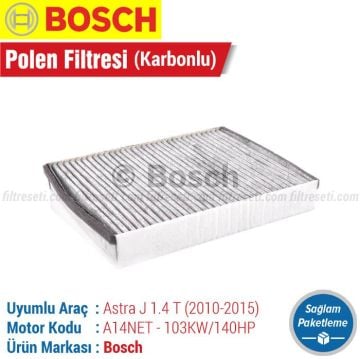 Opel Astra J 1.4T Bosch Aktif Karbonlu Polen Filtresi (2010-2015)