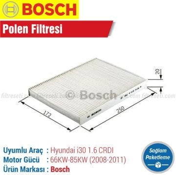 Hyundai İ30 1.6 CRDI Bosch Polen Filtresi (2008-2011)