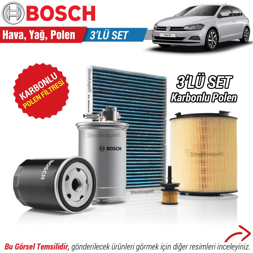 Volkswagen Polo 1.0 TSI Bosch Filtre Bakım Seti (2017-2020)
