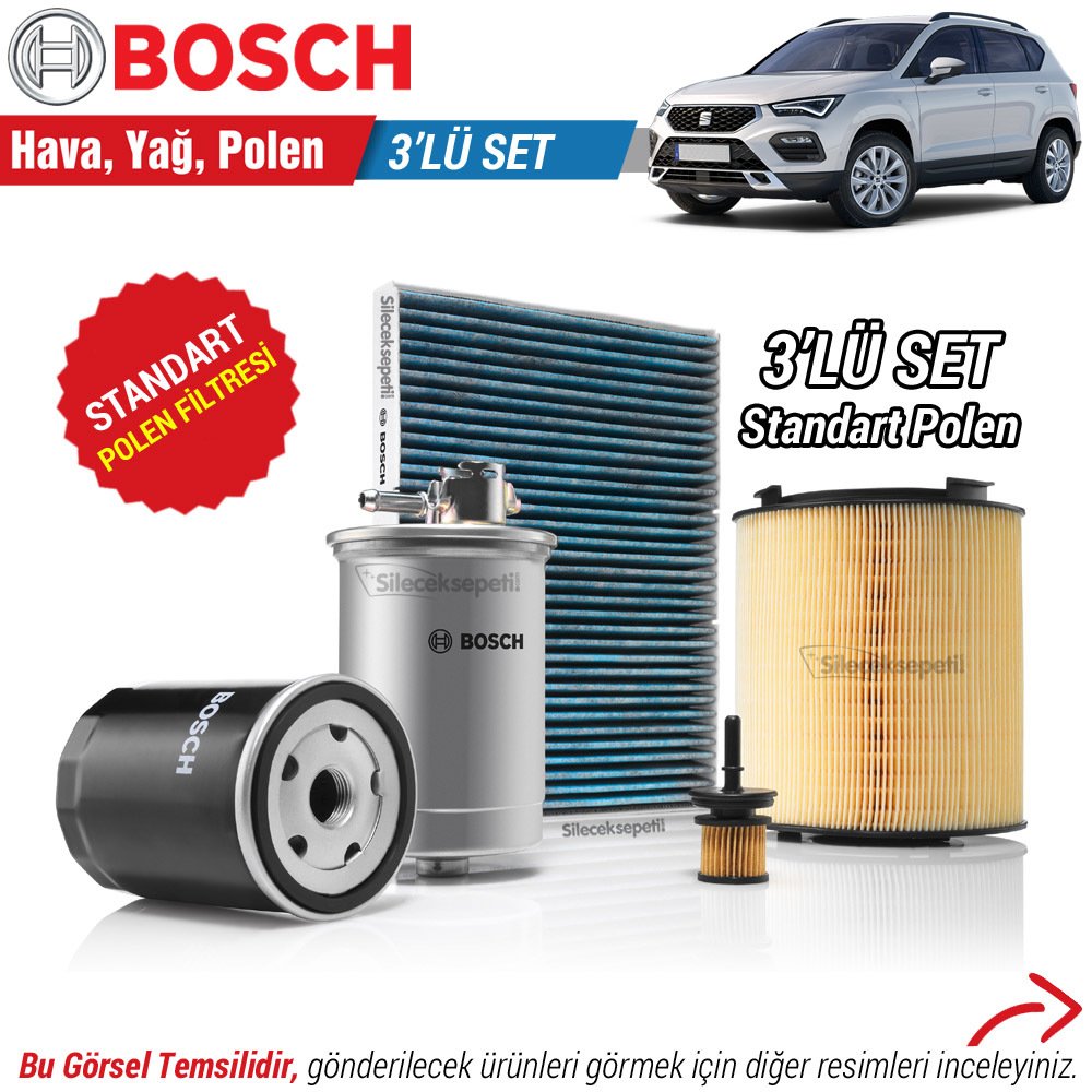 Seat Ateca 1.0 TSI Bosch Filtre Bakım Seti (2016-2020)