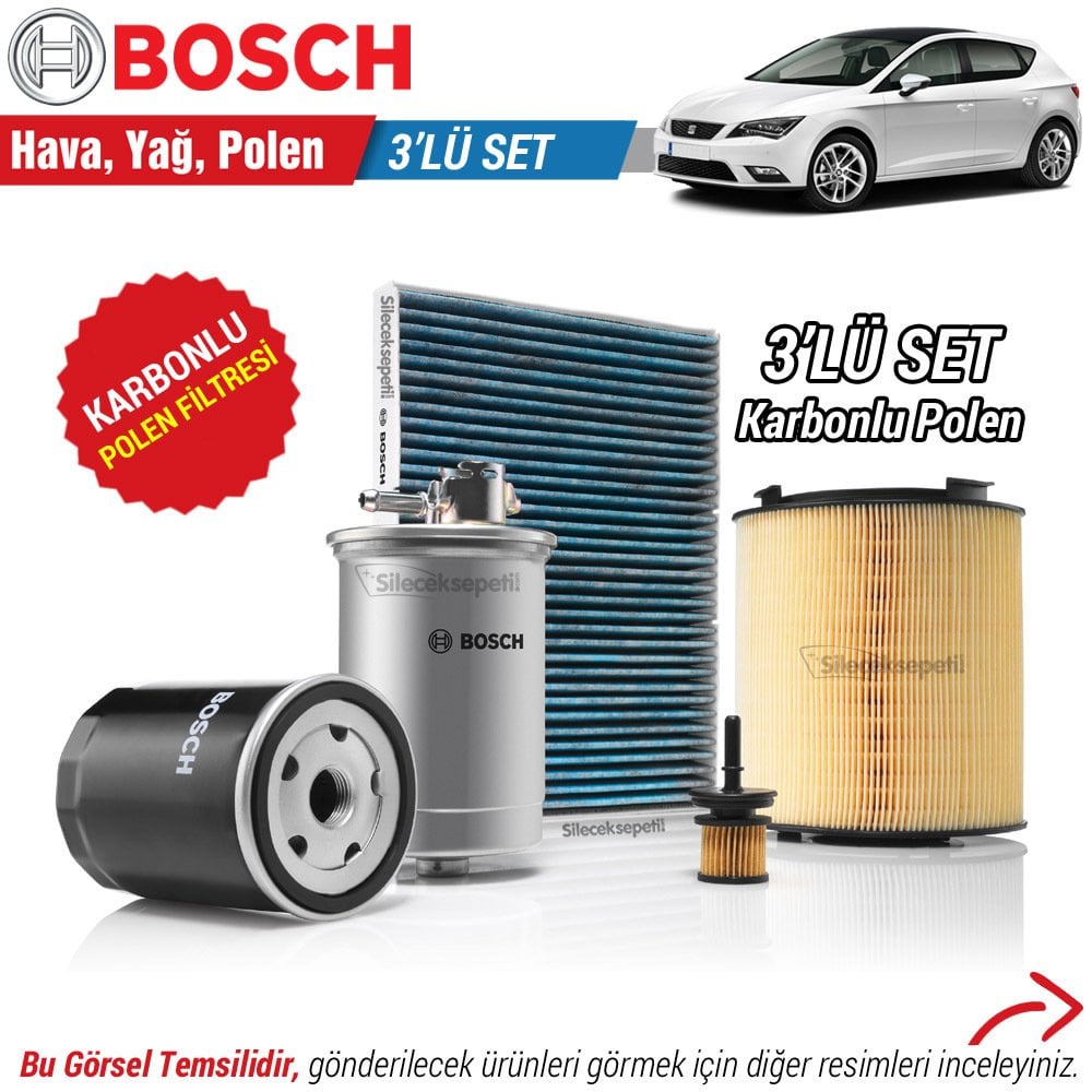 Seat Leon 1.0 TSI Bosch Filtre Bakım Seti (2016-2020)