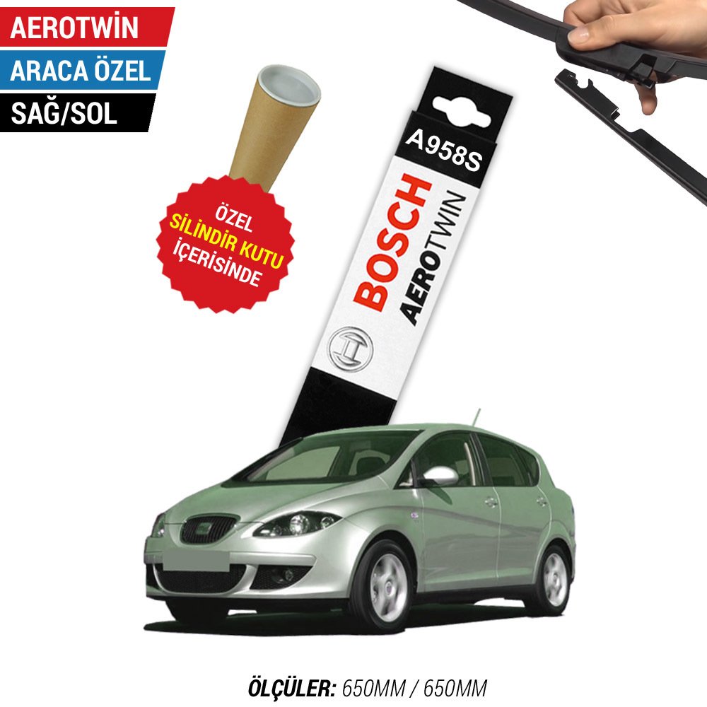 Seat Toledo Silecek Takımı (2005-2009) Bosch Aerotwin A958S