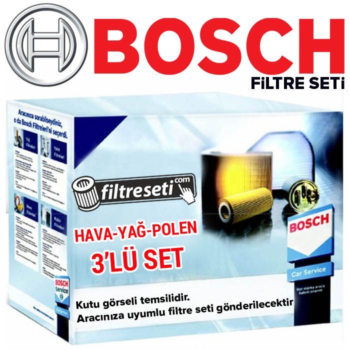 BMW 3.20 Bosch Filtre Bakım Seti (E90 2006-2012)