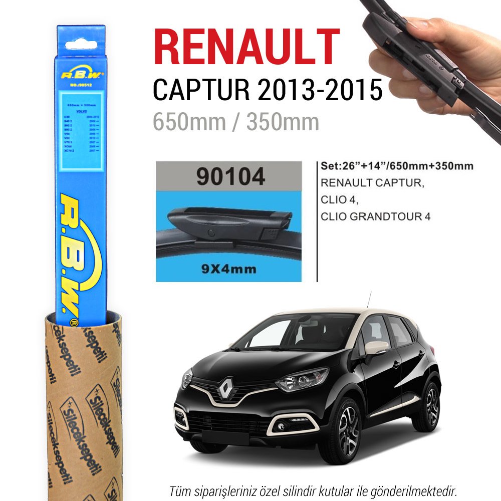 Renault Captur RBW Muz Silecek Takımı (2013-2015)