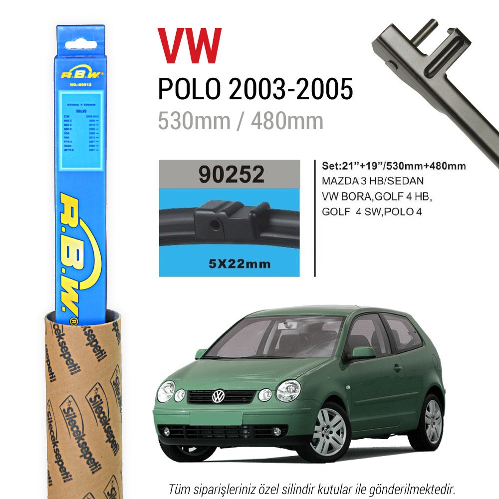 Volkswagen Polo RBW Muz Silecek Takımı (2003-2005)
