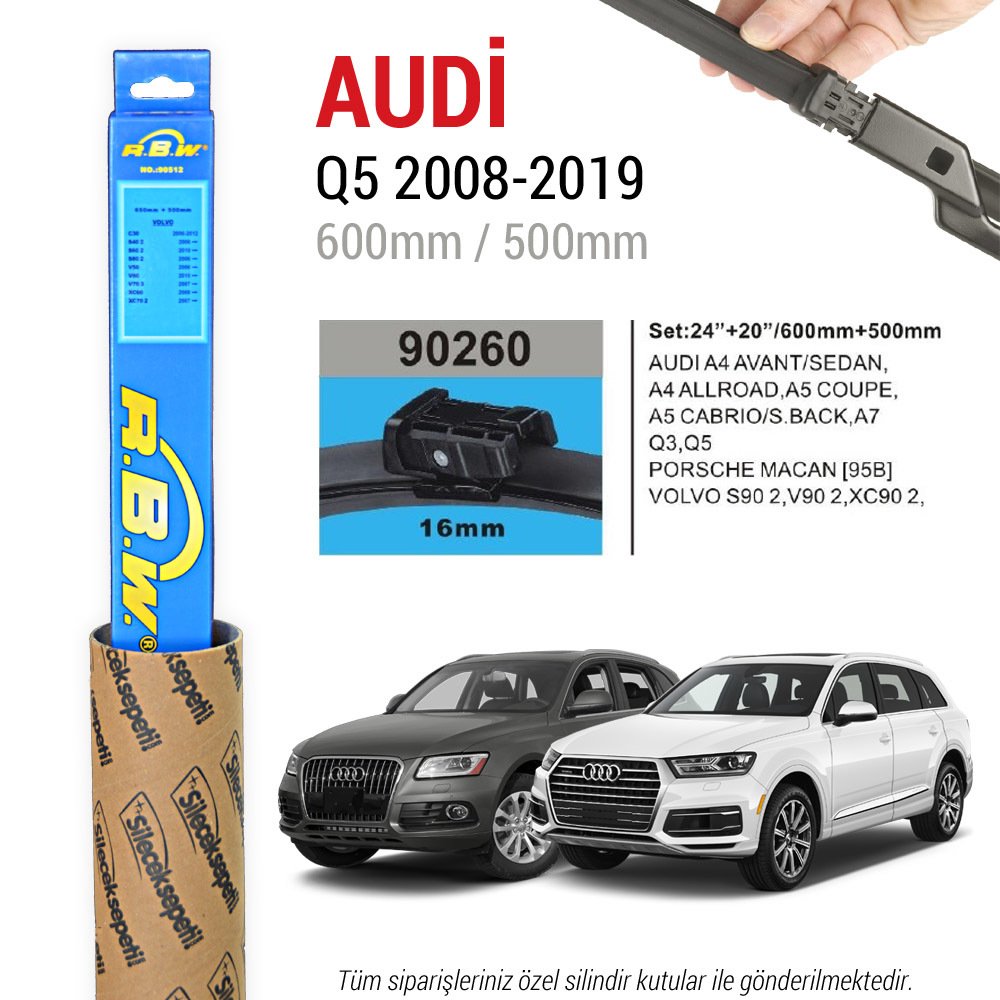 Audi Q5 RBW Muz Silecek Takımı (2008-2020)