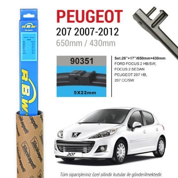 Peugeot 207 RBW Muz Silecek Takımı (2007-2012)