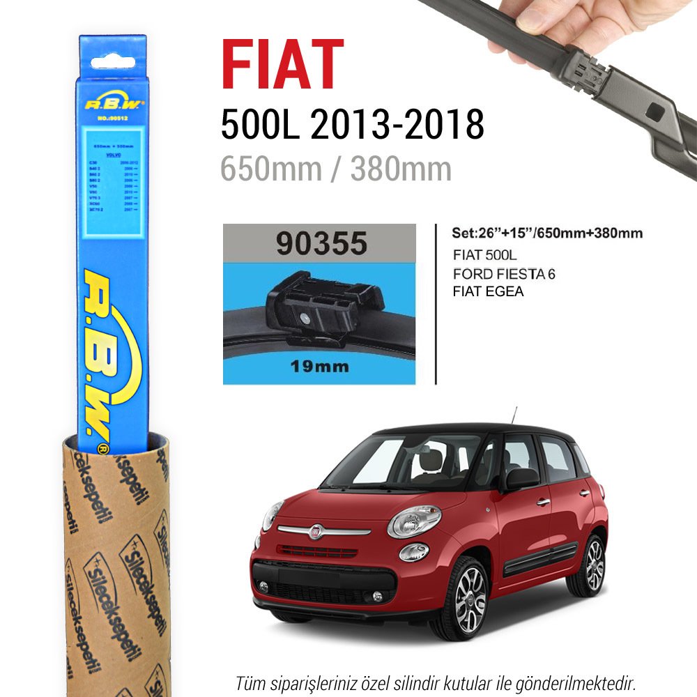 Fiat 500L RBW Muz Silecek Takımı (2013-2018)