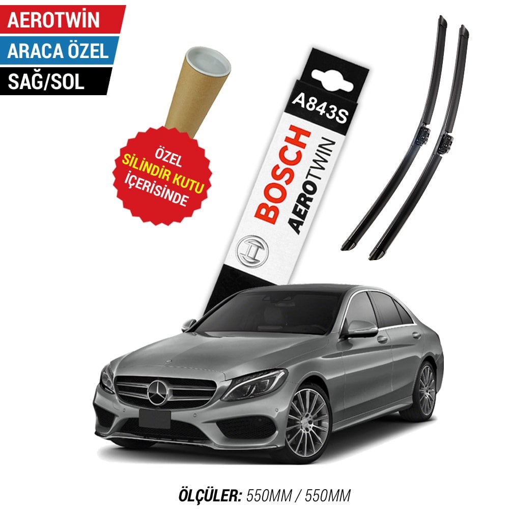 Mercedes C W205 Silecek (2016-2020) Bosch Aerotwin A843S