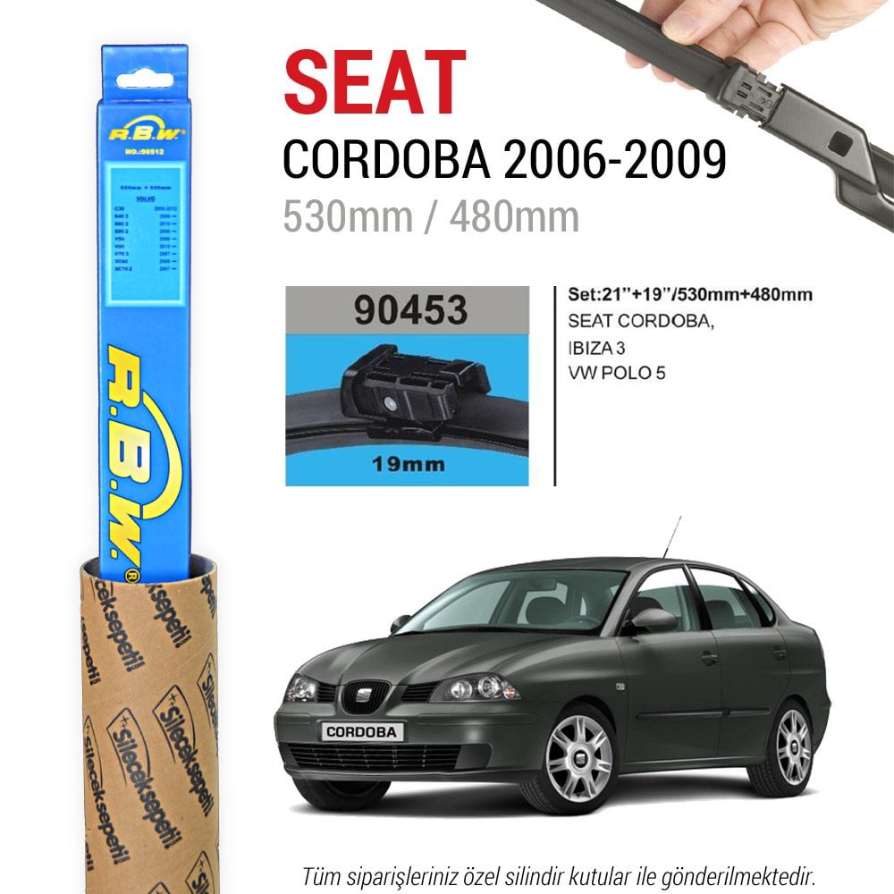 Seat Cordoba RBW Muz Silecek Takımı (2006-2009)