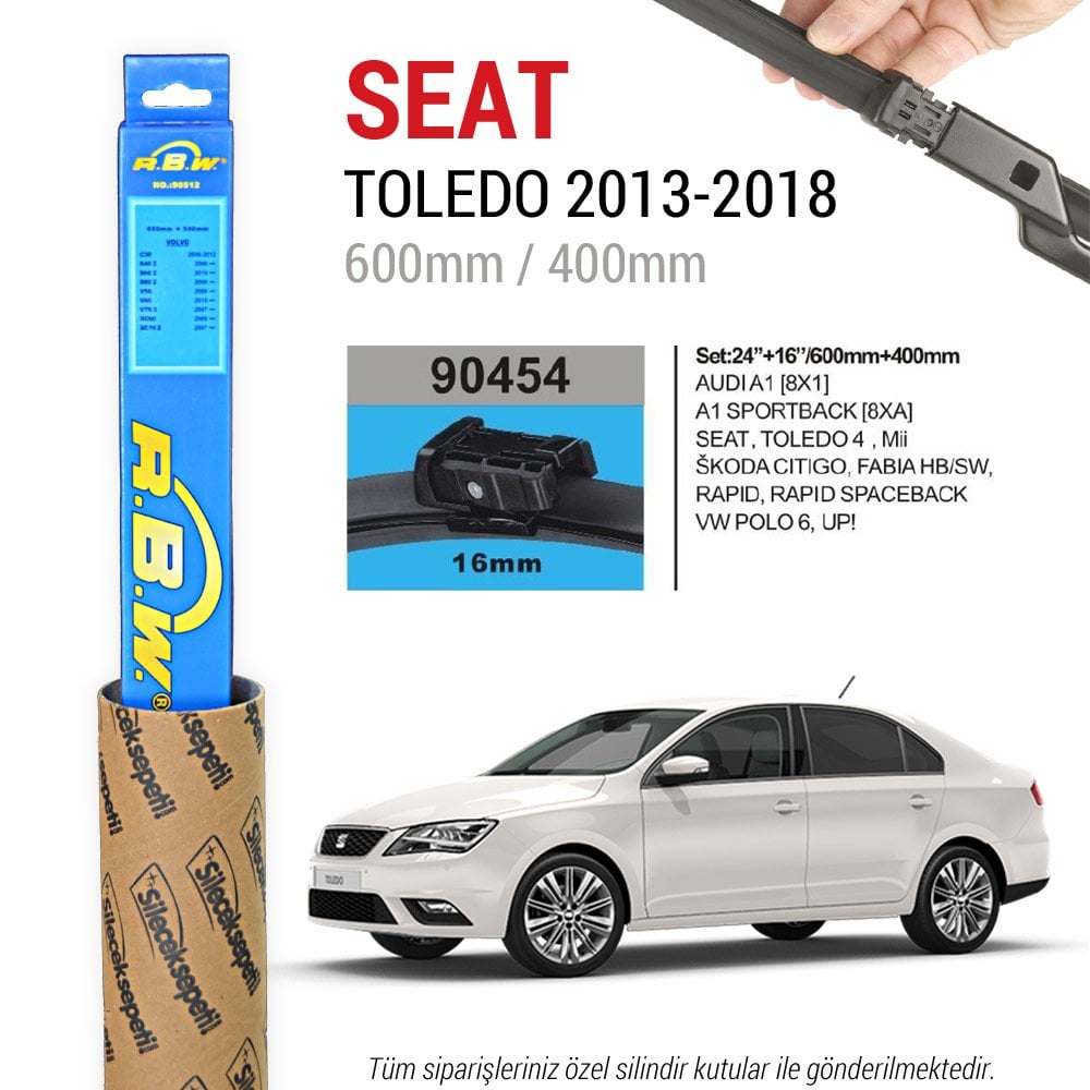 Seat Toledo RBW Muz Silecek Takımı (2013-2018)