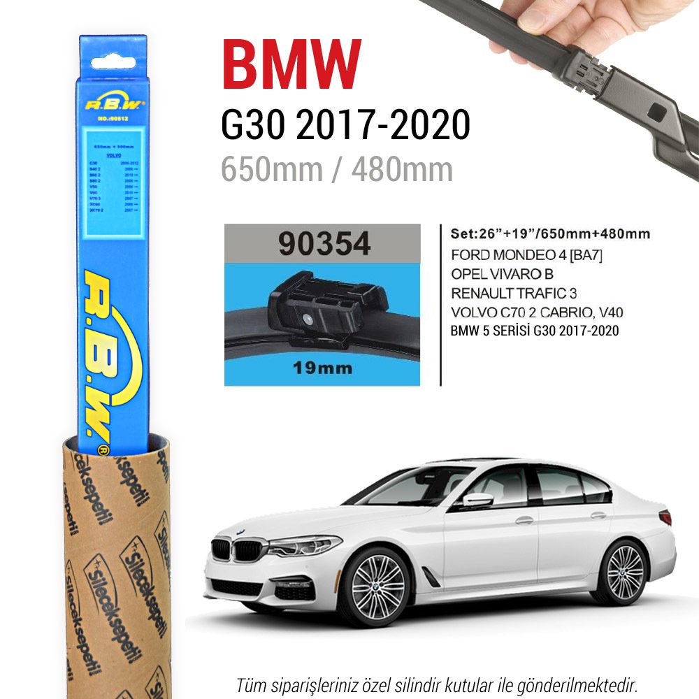 BMW 5 Serisi G30 RBW Muz Silecek (2017-2023)