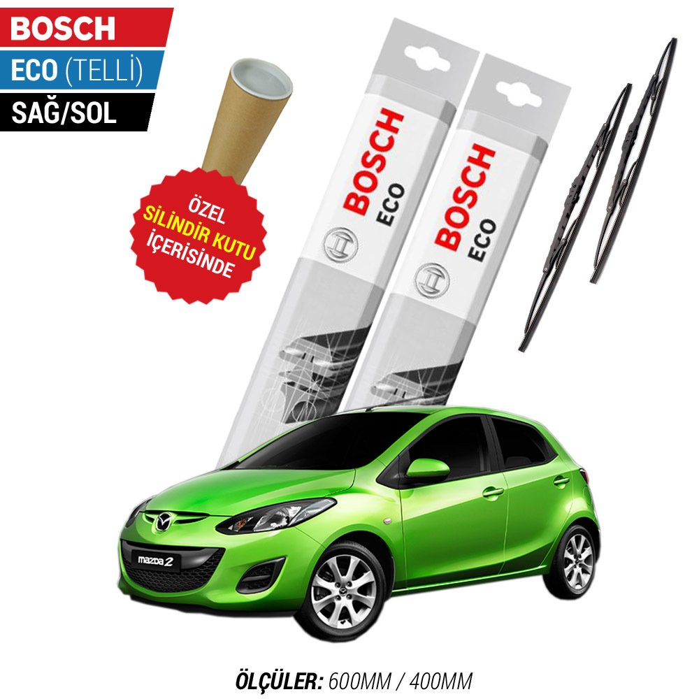 Mazda 2 Silecek Takımı (2008-2012) Bosch Eco