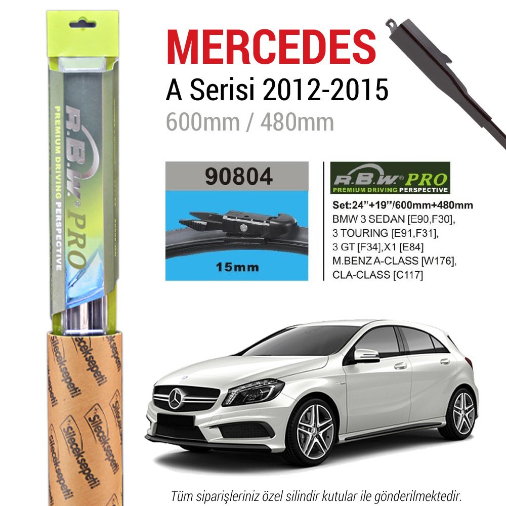 Mercedes A Serisi RBW Pro Muz Silecek (2012-2015 W176)