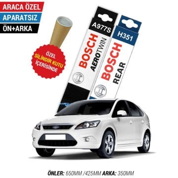 Ford Focus 2 Ön Arka Silecek Seti (2004-2011) Bosch Aerotwin