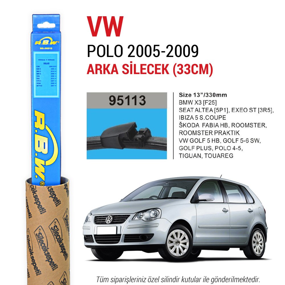 Volkswagen Polo RBW Arka Silecek (2005-2009)
