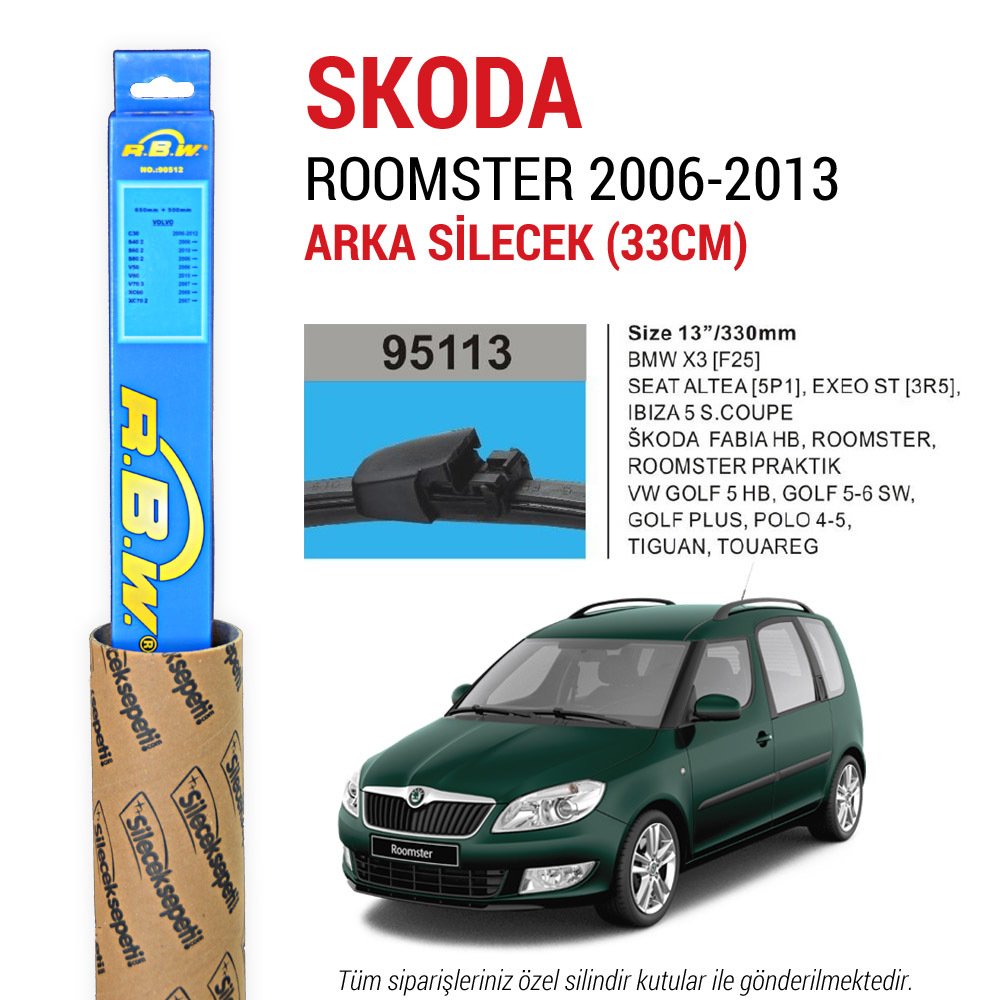 Skoda Roomster RBW Arka Silecek (2006-2013)