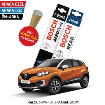 Renault Captur Ön Arka Silecek Seti (2016-2019) Bosch Aerotwin