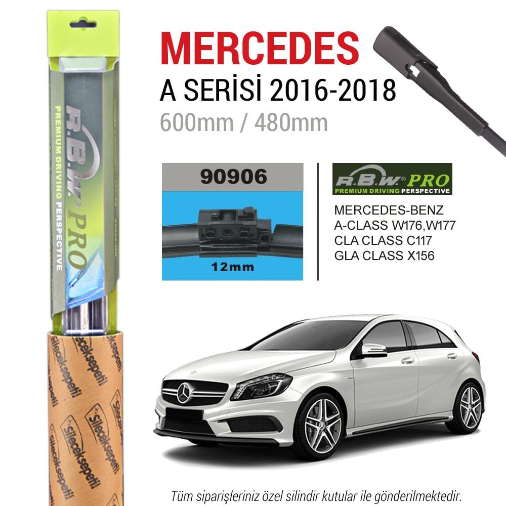Mercedes A Serisi W176 RBW Pro Muz Silecek (2016-2018)