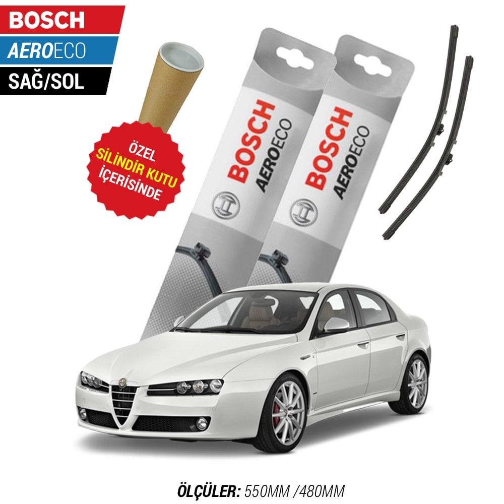 Alfa Romeo 159 Silecek Seti (2005-2011) Bosch Aeroeco