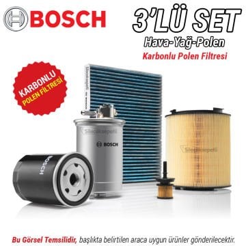 VW Bora 1.6 Bosch Filtre Bakım Seti (1998-2005) BCB