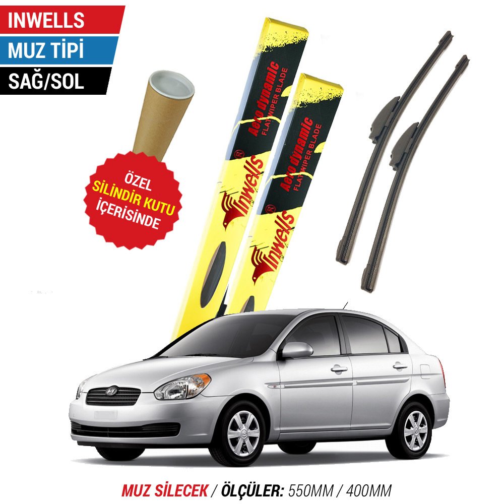 Hyundai Accent Era İnwells Muz Silecek Takımı (2006-2012)