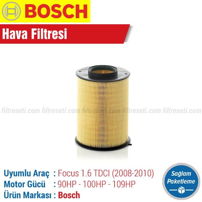 Ford Focus 1.6 TDCI Bosch Hava Filtresi (2008-2010)