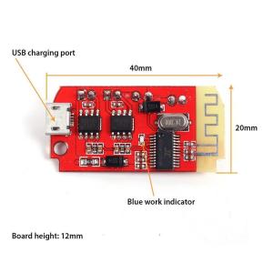 Şarj Edilebilir Bluetooth Amfi Devresi 2*5W