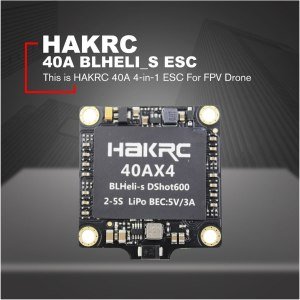 HAKRC 40A x 4   2-5s  Blheli-s Dshot600  Esc
