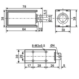 HCNE1 - 1564  12v Selenoid Motor 10mm 9kg